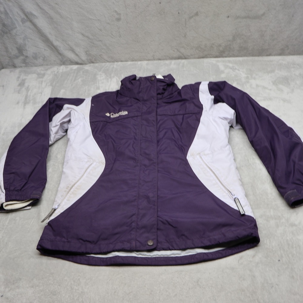 Columbia Jacket Womens Small Purple Bugaboo Ski Snow Winter Removable Liner 3in1